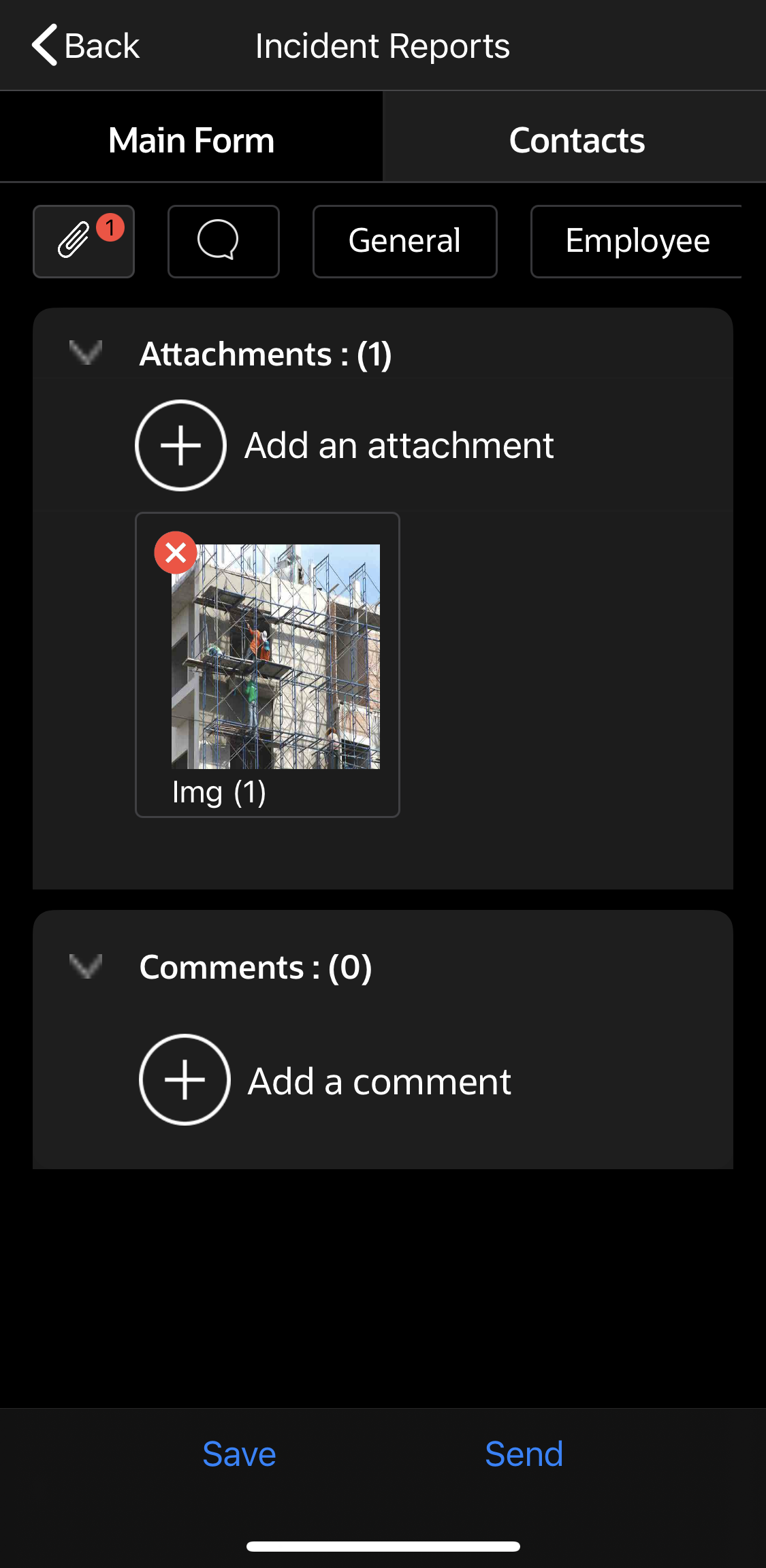 Unifier Mobile fotoğraf ekleme